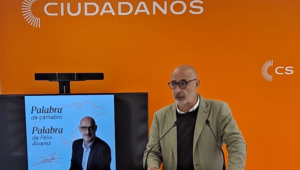 El candidato de Ciudadanos a la Presidencia de Cantabria, Félix Álvarez