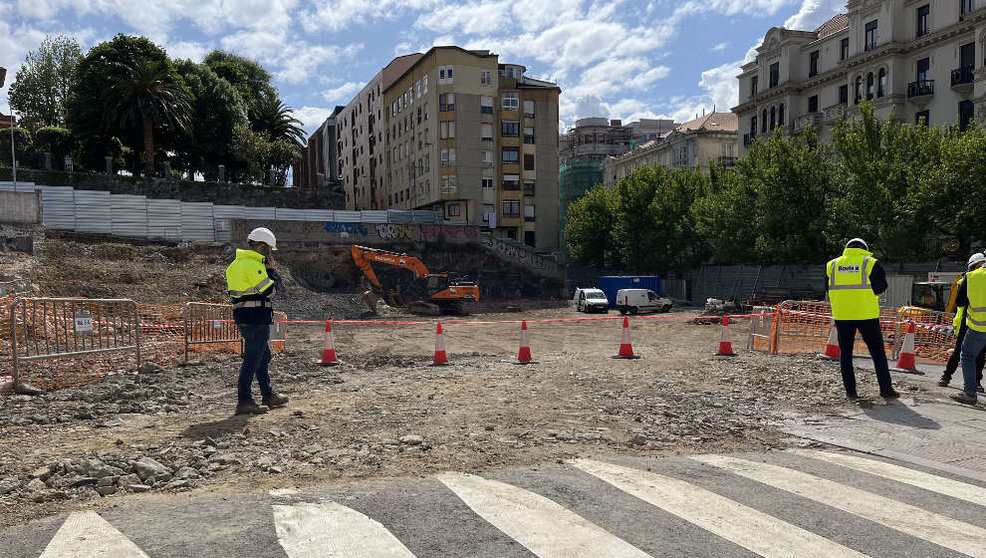 Estado de las obras de la nueva sede del Museo de Prehistoria y Arqueología de Cantabria (MUPAC) tras dos meses de trabajos
