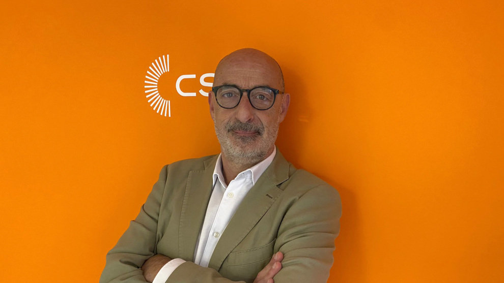 Félix Álvarez en la sede de Cs Cantabria