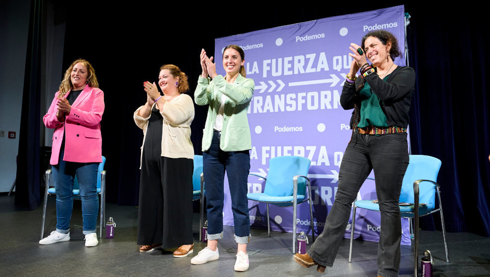 Carmen Martín, Mercedes González, Irene Montero y Mónica Rodero