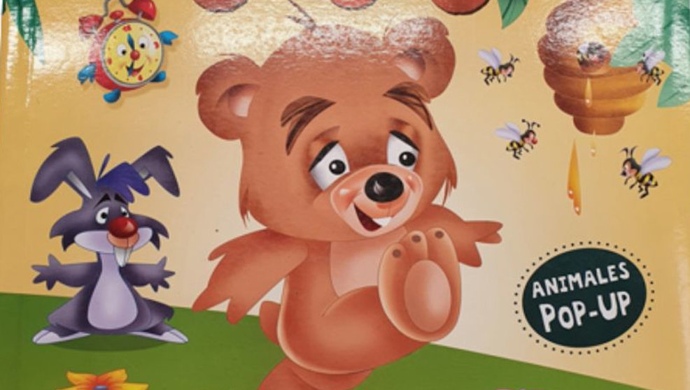 Imagen de portada del libro 'El oso Manolo, animales pop-up'