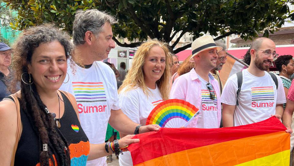 Imagen del recorrido en la manifestación del Orgullo por las calles de Santander