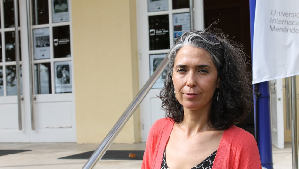 La escritora Edurne Portela, en la UIMP | Foto: edc
