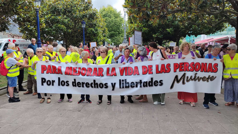 Manifestación en Santander pos los derechos y libertades