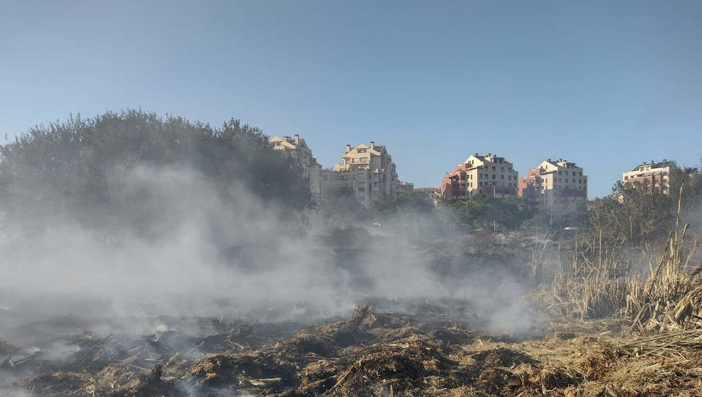 Incendio en la Vaguada de Las Llamas | Foto: Bomberos de Santander