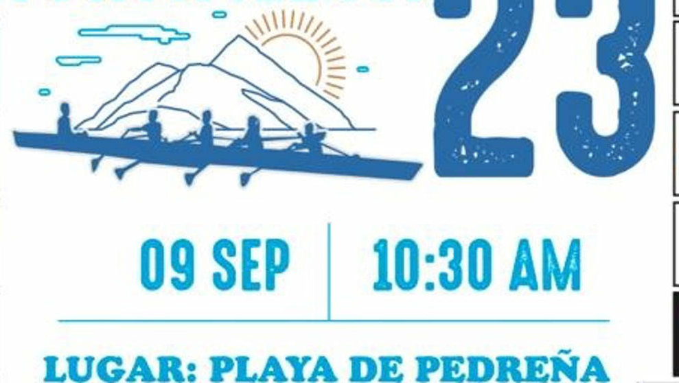 Cartel del I Trofeo de Coastal Rowing, que se celebrará en Pedreña este 9 de septiembre