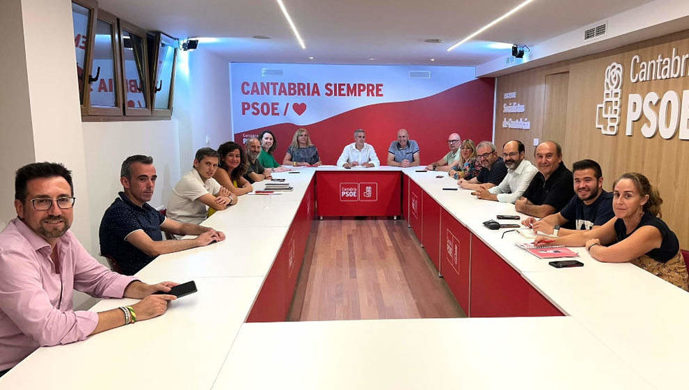 Comisión Ejecutiva Regional del PSOE de Cantabria con motivo del inicio del nuevo curso político