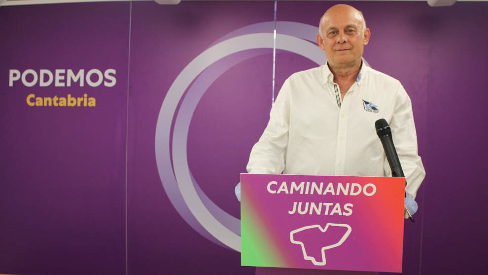 El portavoz de Podemos en Camargo, Ricardo Amigo