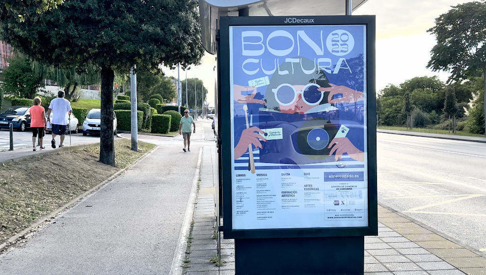  Cartel de la campaña bono cultura Santander 2023. 