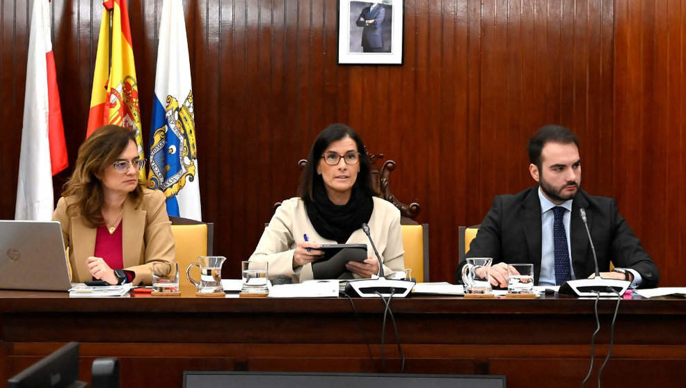 La alcaldesa de Santander, Gema Igual, en un Pleno del Ayuntamiento