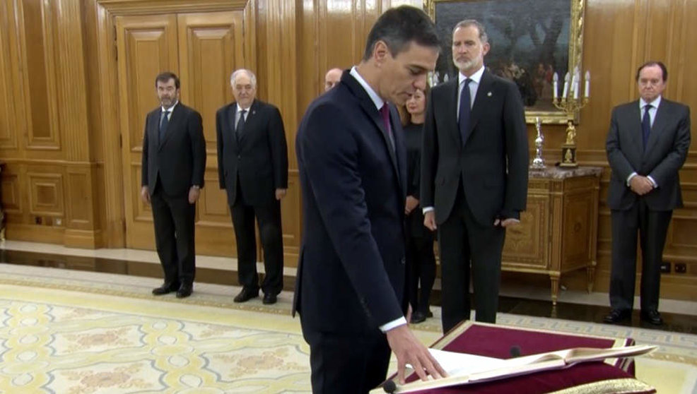 Sánchez promete ante el Rey el cargo de presidente del Gobierno