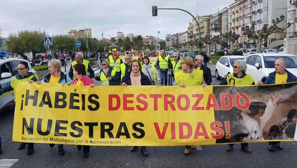 Protesta de AMA en Santander