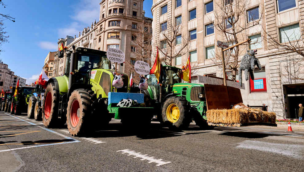 Concentración de tractores en Santander | Foto: Archivo