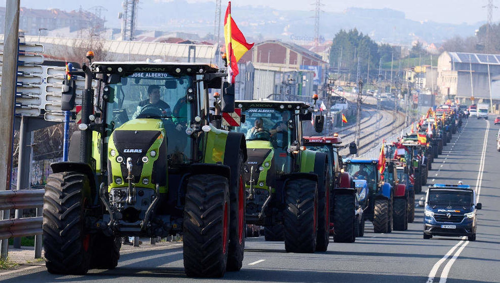 Tractorada en Santander