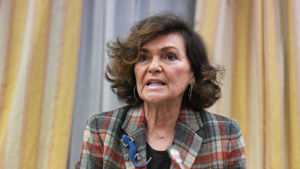 La diputada del PSOE, exvicepresidenta primera del Gobierno y presidenta de la Comisión de Igualdad, Carmen Calvo