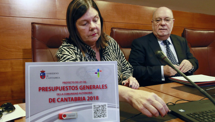 El Gobierno ha presentado el proyecto de ley de los Presupuestos en el Parlamento de Cantabria