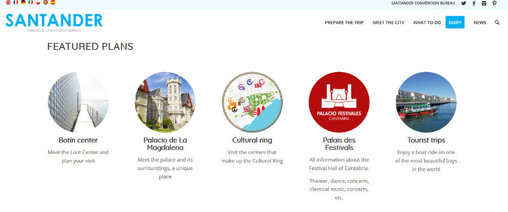 Traducción al inglés de la web de turismo del Ayuntamiento de Santander en la que Botín ha sido traducido por 'loot'