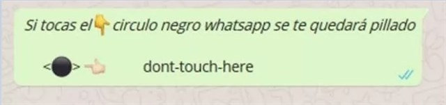 circulo negro whatsapp