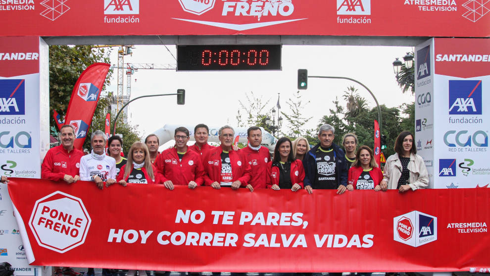 Un millar de personas participan en la carrera 'Ponle freno' en Santander