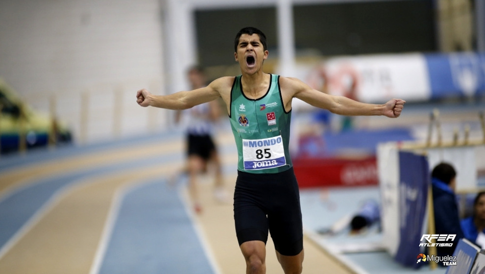 Mohamed Attaoui, récord de Cantabria de 1.500 metros y mínima europea sub 23
